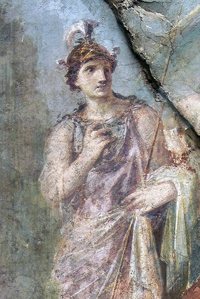 File:Herculaneum Collegio degli Augustali Ercole sull'Olimpo (cropped).jpg