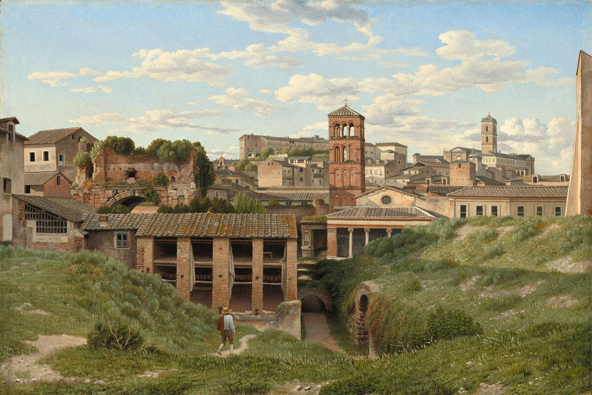 'View of the Cloaca Maxima, Rome' by Christoffer Wilhelm Eckersberg (1814)